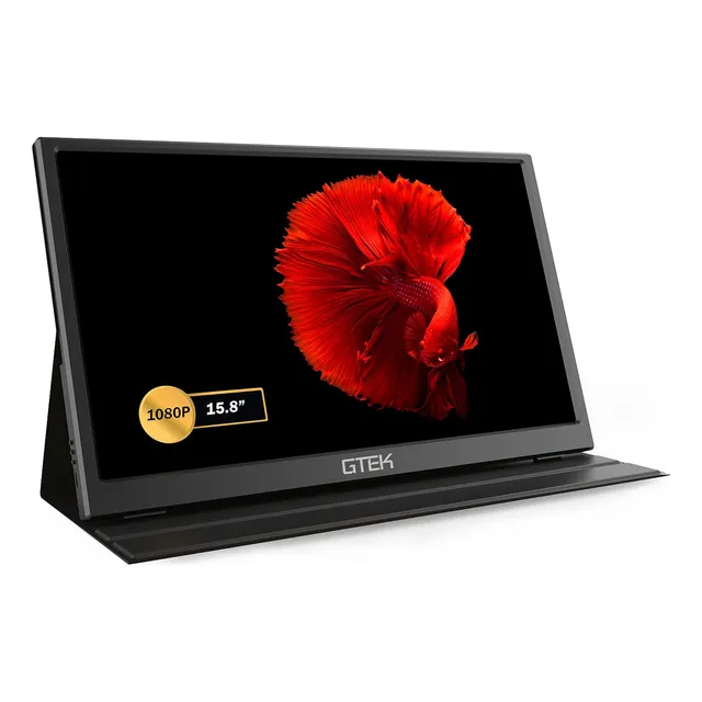 Gtek Monitor Portátil De 15,8 Pulgadas Ips Full Hd 1920 X De