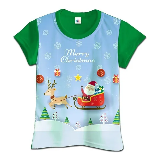 Franela Para Niño Niña De Feliz Navidad Navideña 