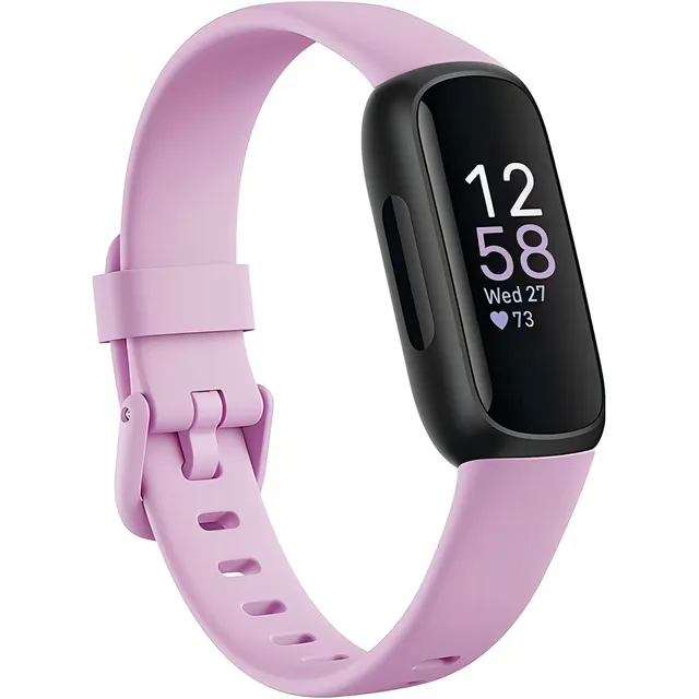 Monitor de actividad física Smartband Fitbit Inspire 3, Lilac Bliss, color lila, diseño de pulsera, lila