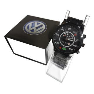 Reloj Velocimetro Acero Inoxidable Vw Unisex Negro Reloj Velocimetro Acero Inoxidable Vw Unisex Negro