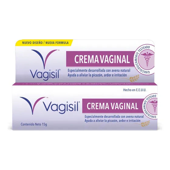 Crema Vaginal Vagisil Previene la Irritación con Avena y Manteca de Karité pH Balanceado 15g