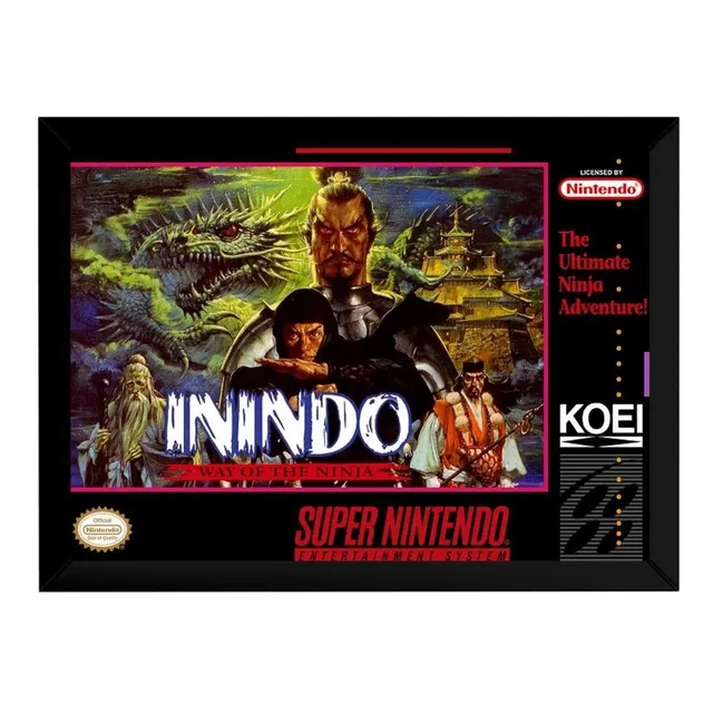 Quadro Game Snes Inindo - The Way Of The Ninja