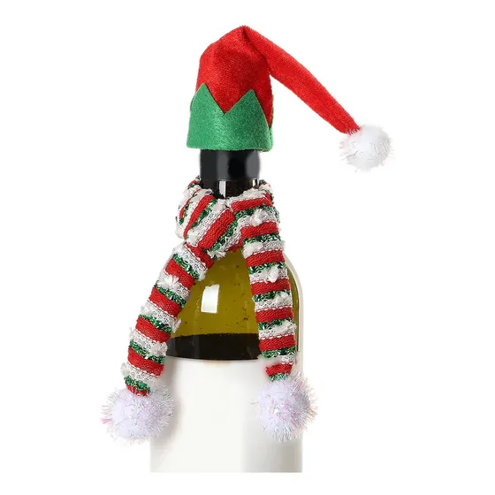 Funda Para Botella De Vino Navideña Decoraciones Navideñas P