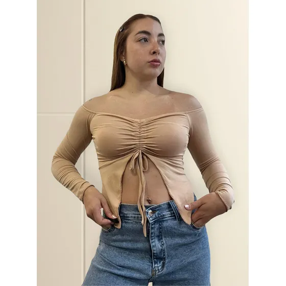 Top Paisana Modal Con Frunce