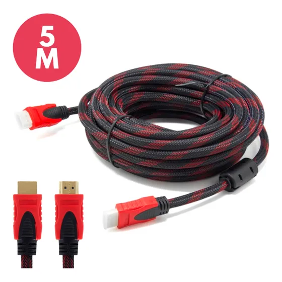 Cable Hdmi 5 Mts Full Hd 1080 Alta Definicion  Ps3 Xbox Ps4