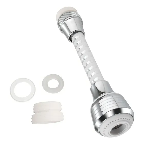 Turbo Flex Extension Flexible Grifo Llave De Agua 360 Color Blanco