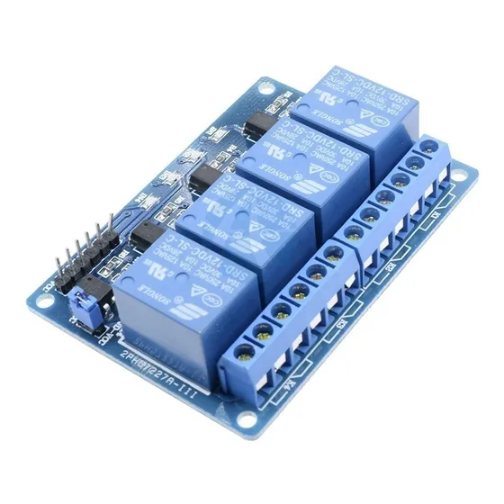 Relé 12v 4 Canales Módulo Relay Optoacoplador Arduino, Pic