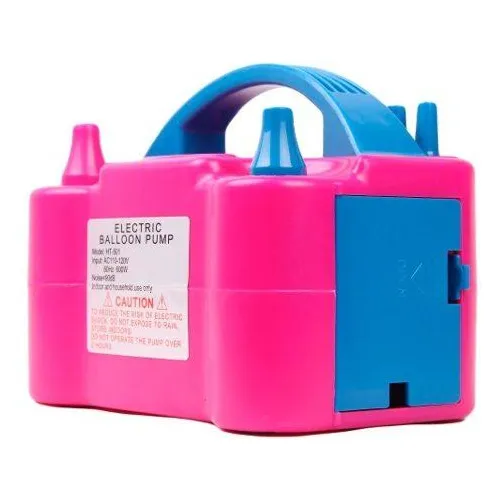 Inflador De Globos Eléctrico 2 Inyectores Compresor 600 Watt