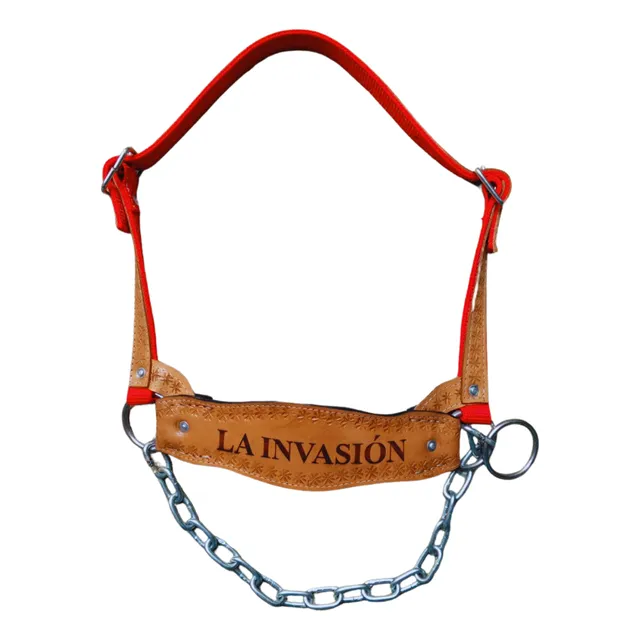 Jáquima Para Toro En Reata Con Cuero Y Personalización.