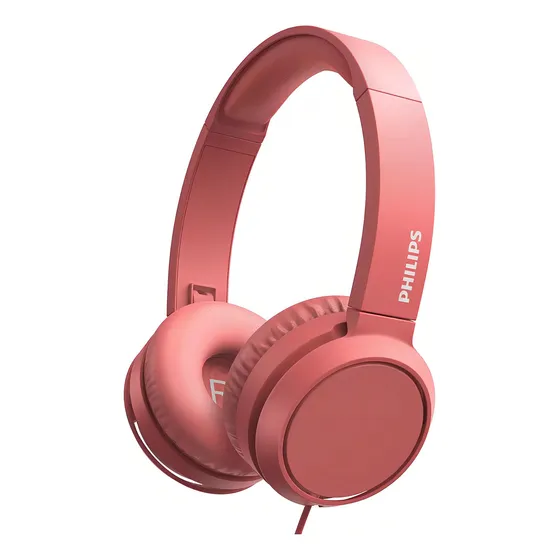 Auriculares Cableados 3,5mm Philips Tah4105 30mw Rojo