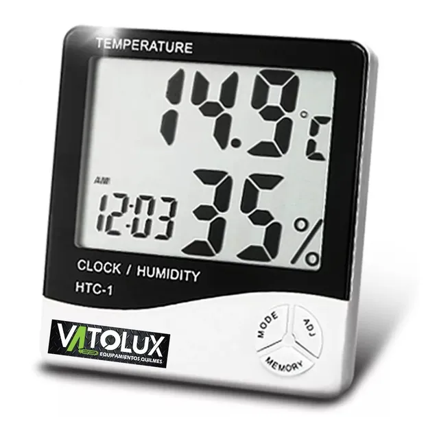 Termómetro Hidrometro Digital Temperatura Indoor Int Ext