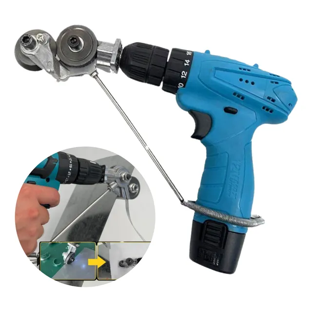 Cortador Adaptador Taladro Herramienta Laminas Metal