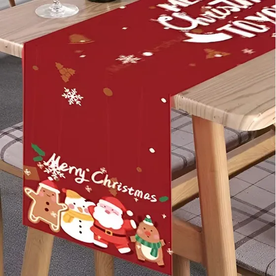 Orstio Camino Navidad Para Mesa 72  Largo Rojo Decoracion