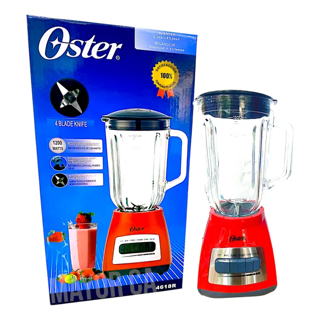 Licuadora Oster 1200w Vidrio 1.5l 3 Velocidades