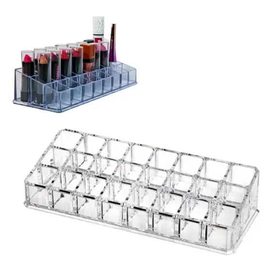 Soporte Organizador Acrílico Para Esmaltes Bronchas Y Labiales Estante Porta Cosméticos Multifuncional Ideal Para Maquillaje Y Belleza Orden En Tu Tocador Ohmyshop