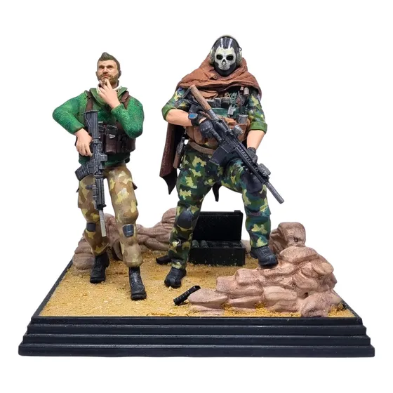Ghost E Capitão Price - Call Of Duty - Action Figure Fan Art