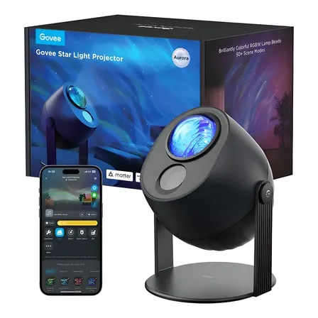 Proyector De Estrellas Pro Wifi Y Bluetooth Govee Color Negro