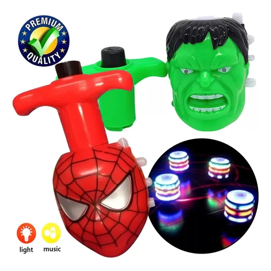 Juguete Para Niños Super Trompo Con Luces De Led Y Música