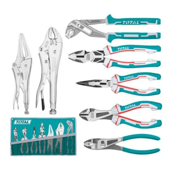 Set De 7 Alicates Marca Total Tos23055