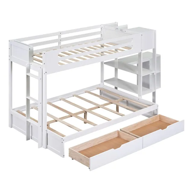 Litera Individual/matrimonial; Blanco Harper & Bright Design