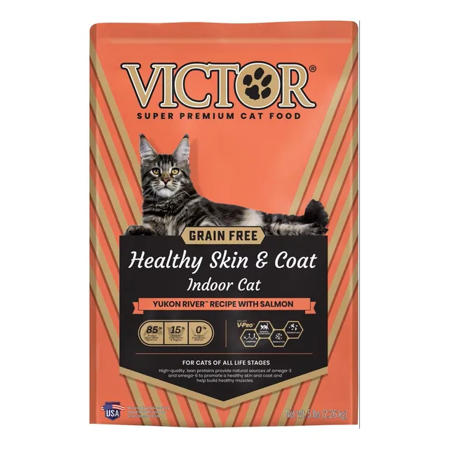 Victor Skin Coat Alimento Super Premiun Salmon Gatos Gatitos
