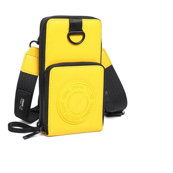 Cartera Bandolera Portacelular Chimola Símil Cuero R98 Urban Color Maíz