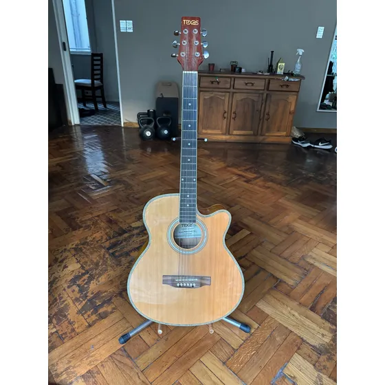 Guitarra Electroacústica Texas Ag60-lc5 Con Eq. Y Afinador