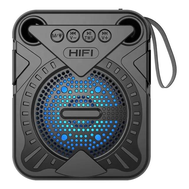 Parlante Bluetooth Portátil Inalámbrico Tws Con Luces Rgb