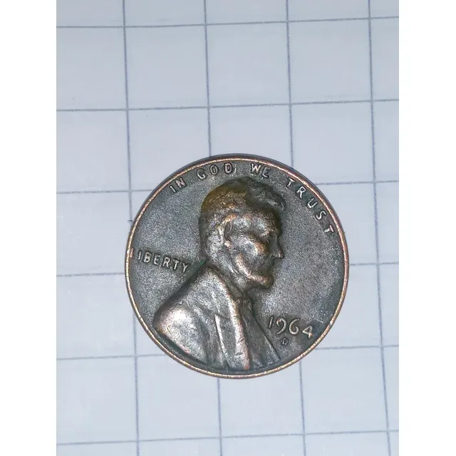 One Cent Lincoln, Año 1964-d Us$  Moneda De 3,11 Grs.