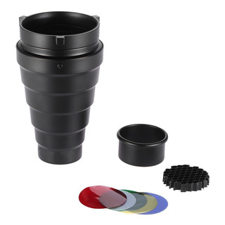 Snoot Montura Bowens Metalico Con Filtros De Colores Y Panal Snoot Montura Bowens Metalico Con Filtros De Colores Y Panal