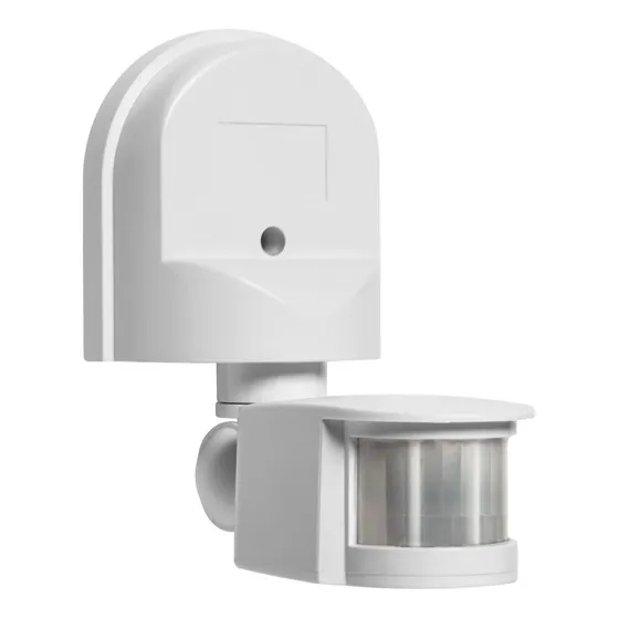 Sensor Movimiento Infrarrojo Para Exterior 180° Ajuste Distancia 12m Ip20 Para Techo o Pared Fácil Instalación Ideal Para Focos Led Fluorescentes o Halógenos Illux Se 2101