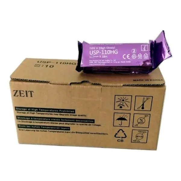 Rollo De Papel Térmico Usp-110hg De Alto Brillo X10