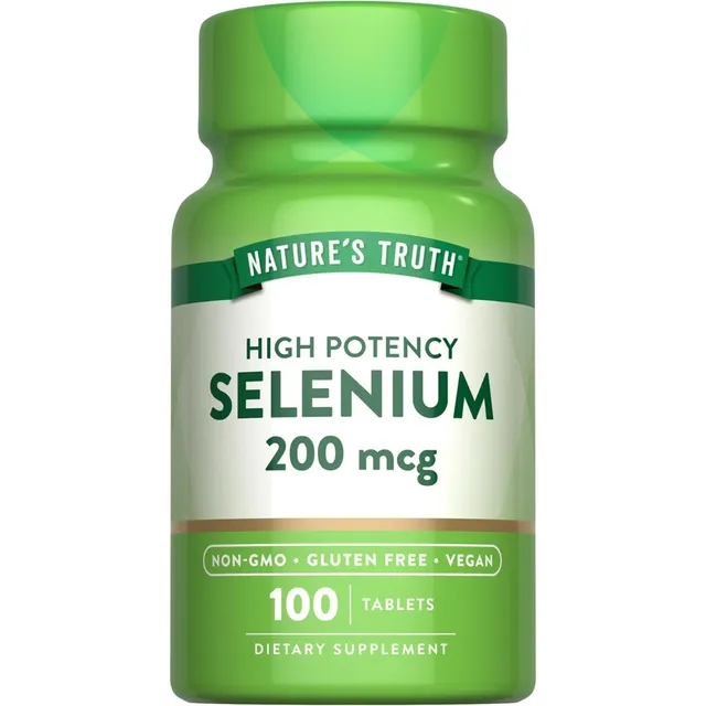 Selenio 2400 Mg Nature's Truth 120 Cápsulas Sin Sabor