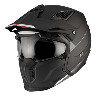 Casco De Moto Modular Mt Helmets Streetfighter Svs A1 Negro Casco De Moto Modular Mt Helmets Streetfighter Svs A1 Negro