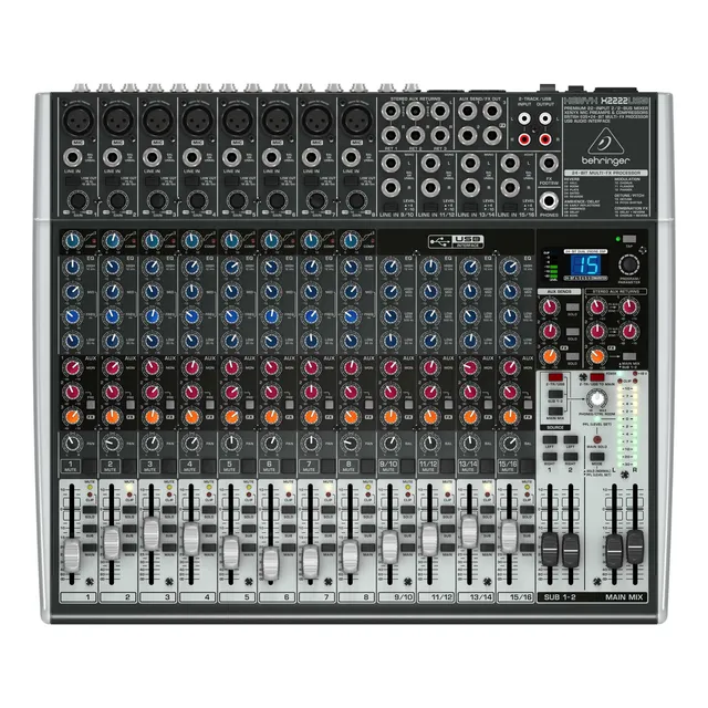 Consola Behringer X2222USB Xenyx de mezcla 220V