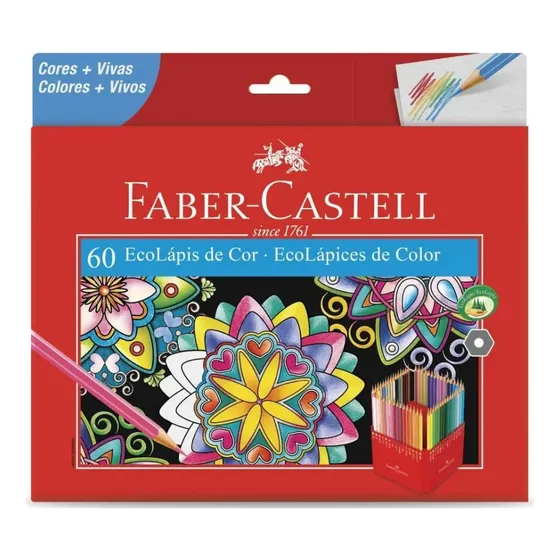 Lapis De Cor Faber Castell C/ 60 Cores P R O M O Ç Ã O 