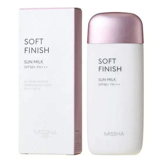 Missha Soft Finish Milk - Protector Solar Coreano Spf50 Mate