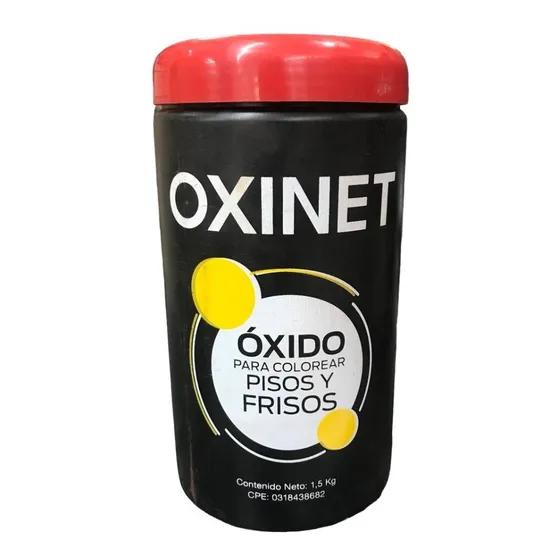 Oxido Rojo 1,5kg Para Pisos Oxinet Cod: 8520104