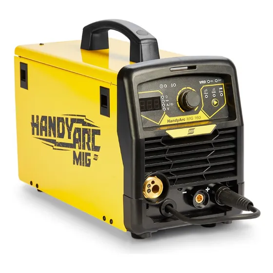 Soldadora Mig Mag Inverter 160a Esab Handyarc Mig 160i 220v Color Amarillo/Negro