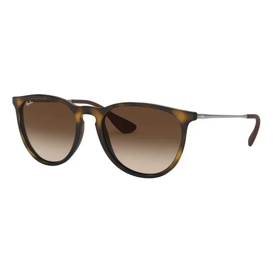 Anteojos de sol Ray-Ban Erika Classic talle Standard diseño Ocean armazón matte tortoise y lente brown