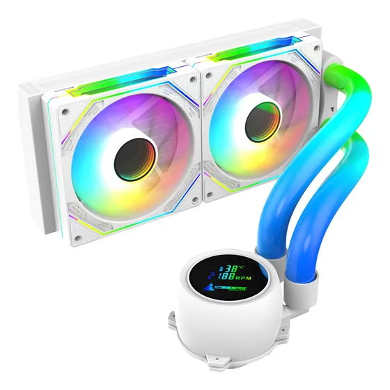 Refrigeración Liquida Pc Argb Iceberg Maximus 240 Amd Intel LED Blanco
