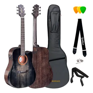 Violão Elétrico Waldman Folk Solid Abadia Dcex-1841 C/ Bag Cor Bkb Material Do Diapasão Purple Wood Orientação Da Mão Destro Violão Elétrico Waldman Folk Solid Abadia Dcex-1841 C/ Bag Cor Bkb Material Do Diapasão Purple Wood Orientação Da Mão Destro