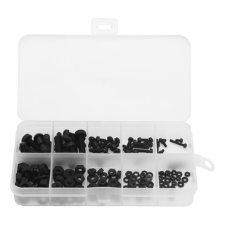 Parafuso, Kit De Nylon Preto, 150 Unidades, Componente Eletr Parafuso, Kit De Nylon Preto, 150 Unidades, Componente Eletr