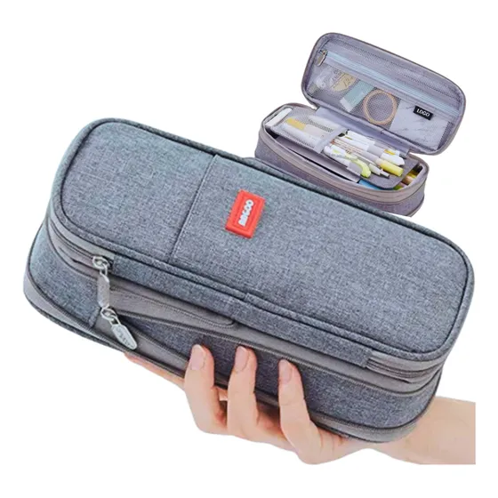 Estojo Box C/2 Divisórias Escolar Organizador Espaçoso