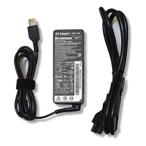 Cargador Laptop Lenovo 20v 3.25a Plug Rectangular Tipo Usb