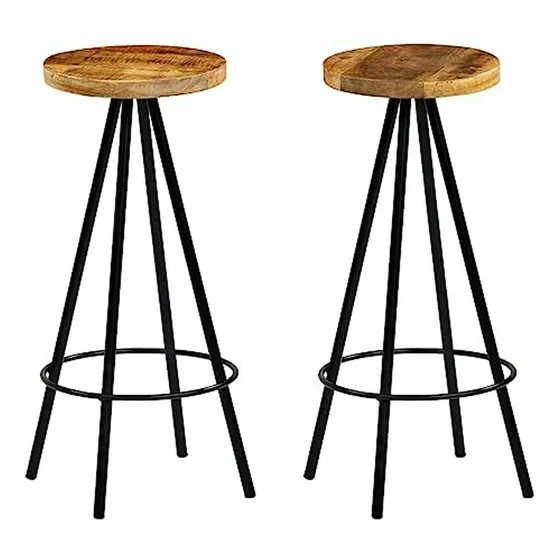 Juego De 3 Sillas Y Mesa Para Barra De Cocina En Madera De M