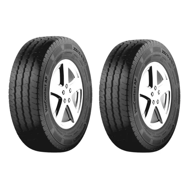 Set De 2 Llantas Continental 195r15c Vanco Ap