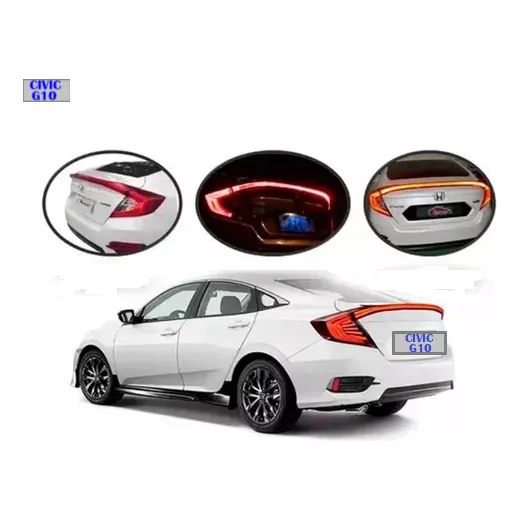 Lanterna Aerofólio Traseiro Honda Civic G10 2017 A 2020 Led