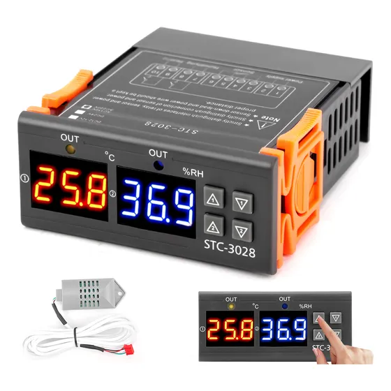 Controlador De Temperatura E Umidade 110/220v Termostato