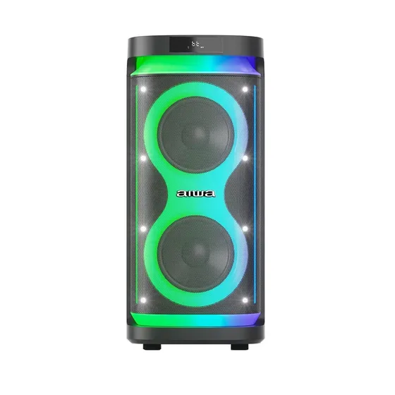 Parlante Bluetooth Portatil Aiwa Karaoke Tws Led 80w Rms Aw-poh5d